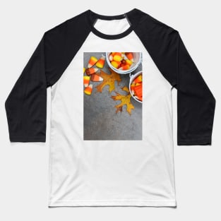 Candy corn and autumn Baseball T-Shirt